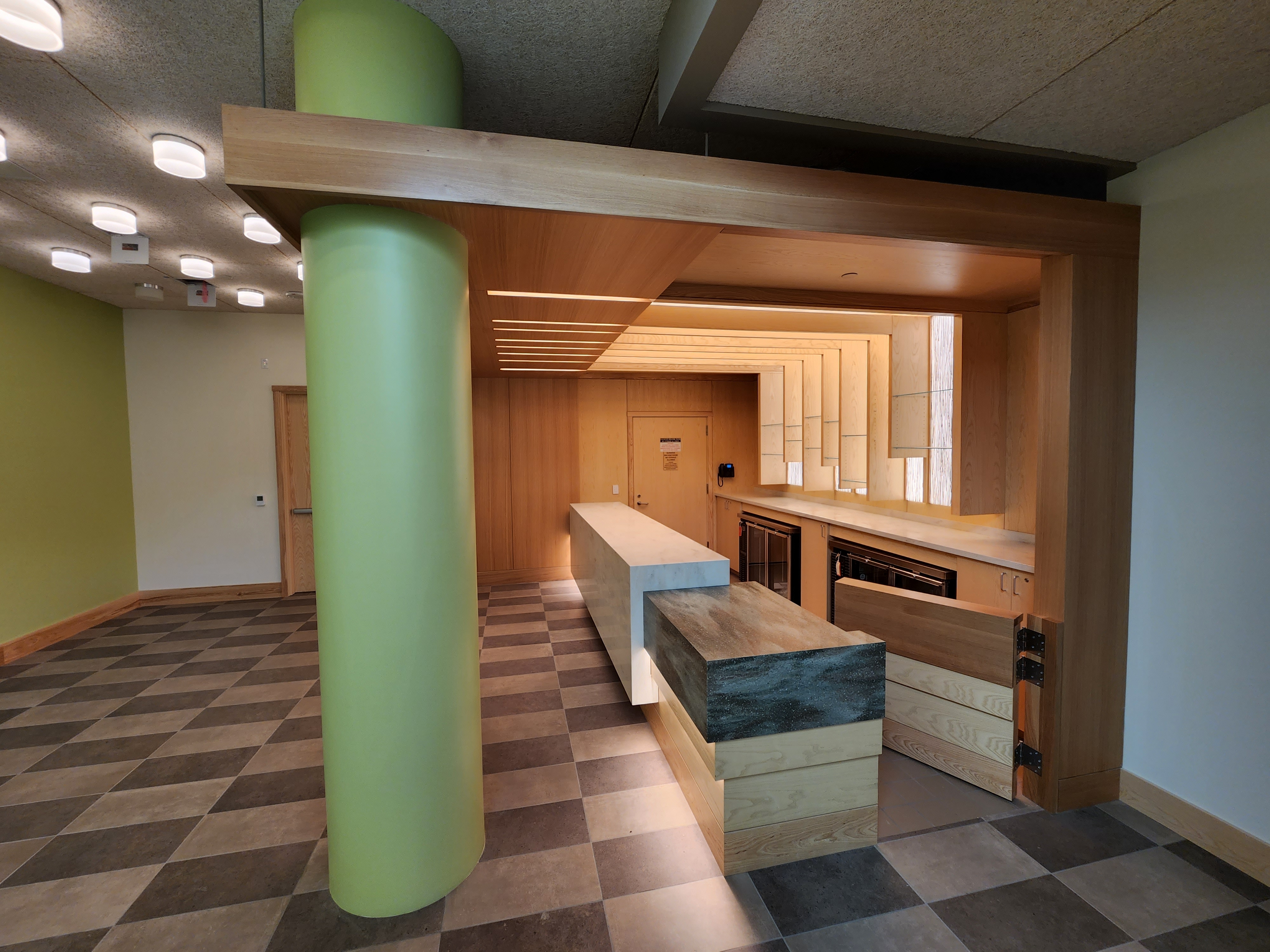 Groton Hill Music School — interior woodwork view 16